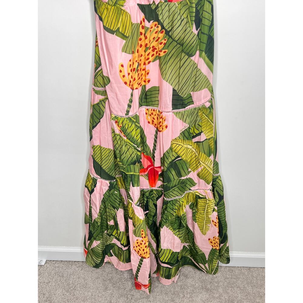 FARM Rio Tropical Print Maxi Dress - Pink and Green - Picture 5 of 15